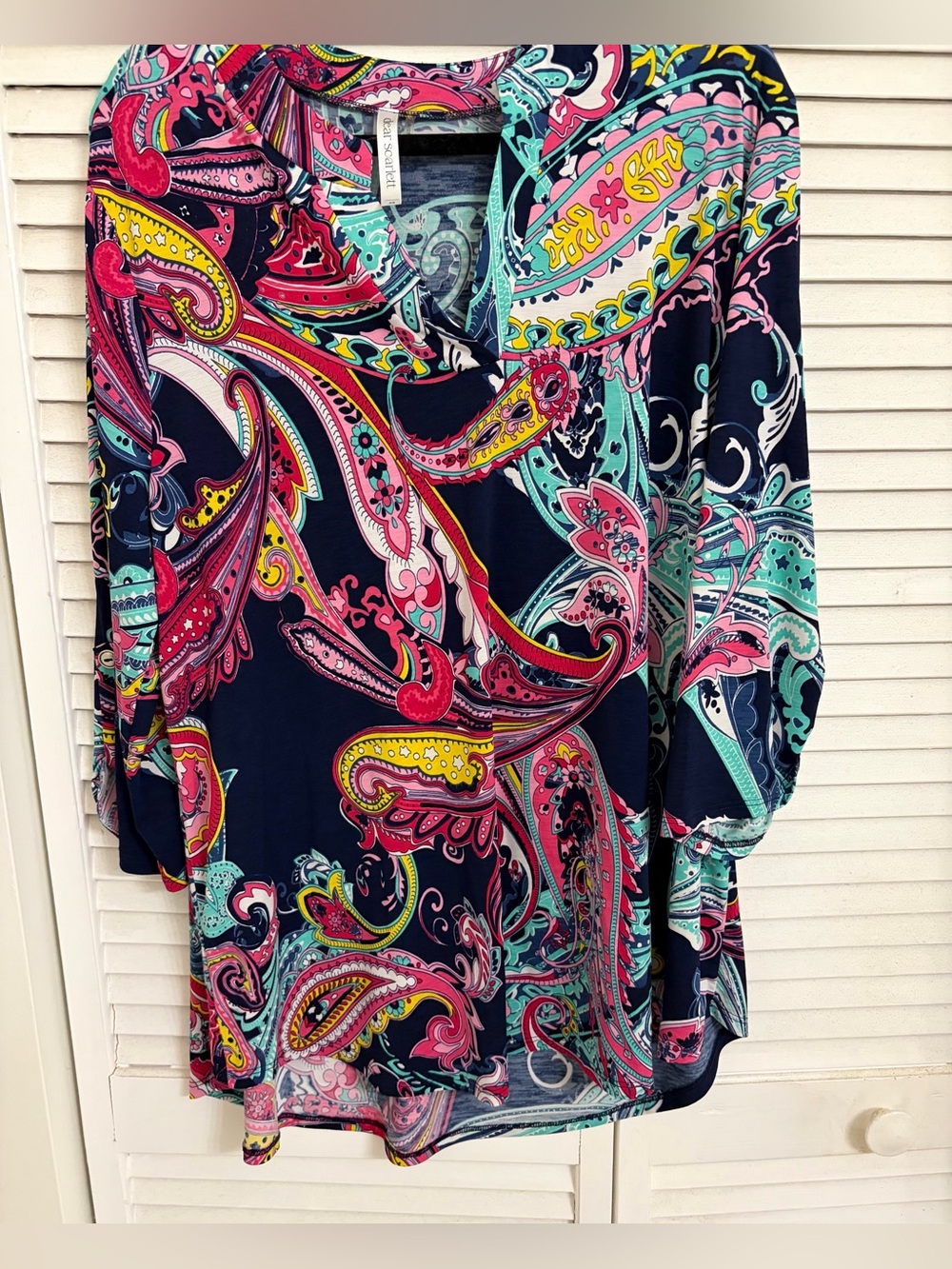 Dear Scarlett Multicolor Paisley Blouse